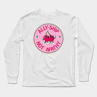 Allyship Not apathy - Cute Cherries Long Sleeve T-Shirt